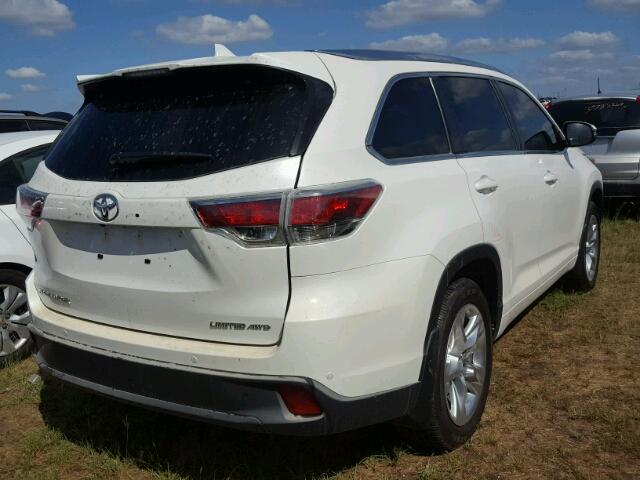 5TDDKRFH2GS330260 - 2016 TOYOTA HIGHLANDER WHITE photo 4