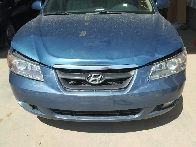 5NPET46F46H015158 - 2006 HYUNDAI SONATA GL BLUE photo 9