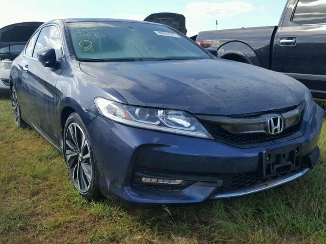 1HGCT1B71GA008229 - 2016 HONDA ACCORD EX BLUE photo 1