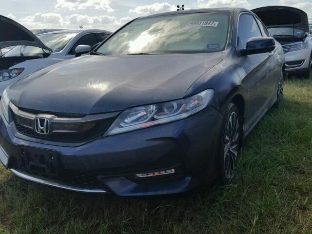 1HGCT1B71GA008229 - 2016 HONDA ACCORD EX BLUE photo 2