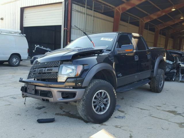 1FTFW1R69BFB81136 - 2011 FORD F150 SVT R BLACK photo 2