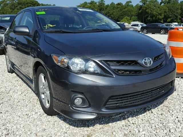 5YFBU4EE2DP174060 - 2013 TOYOTA COROLLA BA GRAY photo 1