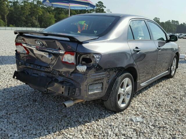 5YFBU4EE2DP174060 - 2013 TOYOTA COROLLA BA GRAY photo 4