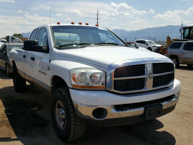 1D7KS28C16J150902 - 2006 DODGE RAM 2500 S WHITE photo 1