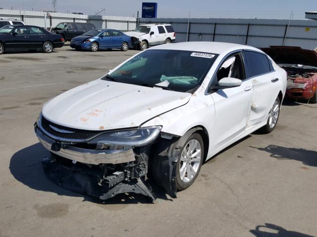 1C3CCCAB8FN722550 - 2015 CHRYSLER 200 LIMITE WHITE photo 2