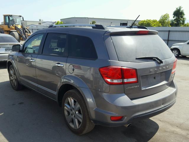 3C4PDCDG2CT223899 - 2012 DODGE JOURNEY CR GRAY photo 3