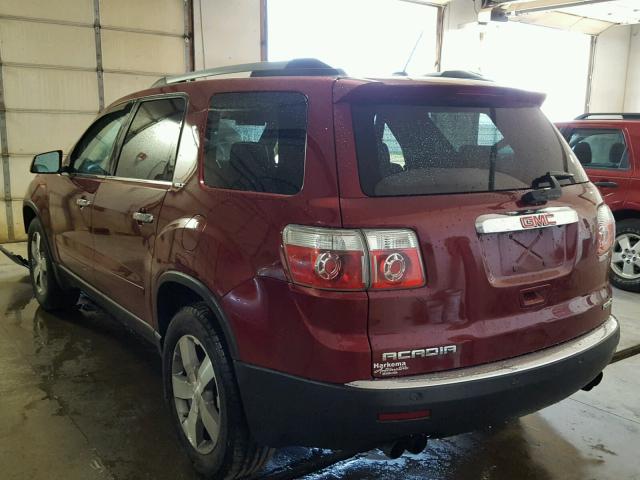1GKLVMED2AJ200167 - 2010 GMC ACADIA SLT 红色 照片 3