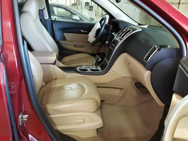 1GKLVMED2AJ200167 - 2010 GMC ACADIA SLT 红色 照片 5