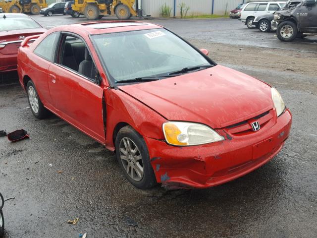 1HGEM22931L028569 - 2001 HONDA CIVIC SI RED photo 1