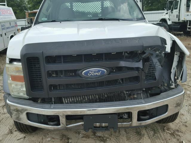 1FDAW56R08EB40758 - 2008 FORD F550 SUPER WHITE photo 9