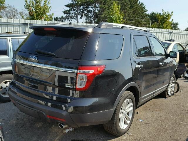 1FM5K8D89FGA69389 - 2015 FORD EXPLORER BLACK photo 4