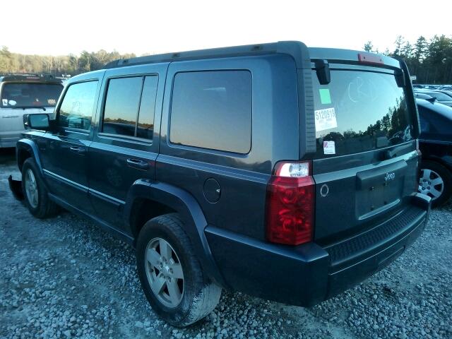 1J8HH48K67C533299 - 2007 JEEP COMMANDER BLUE photo 3