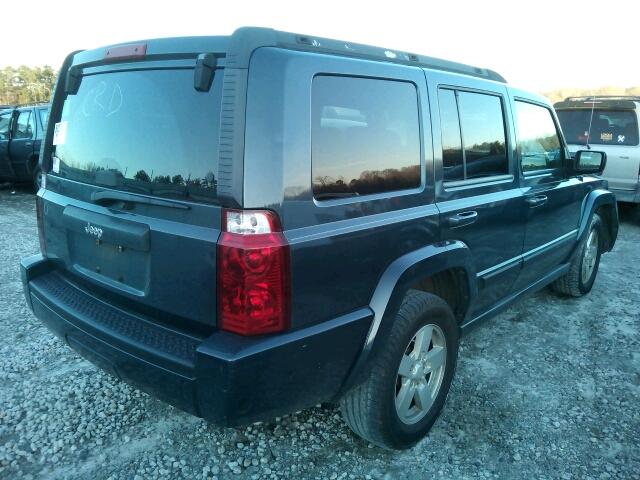 1J8HH48K67C533299 - 2007 JEEP COMMANDER BLUE photo 4