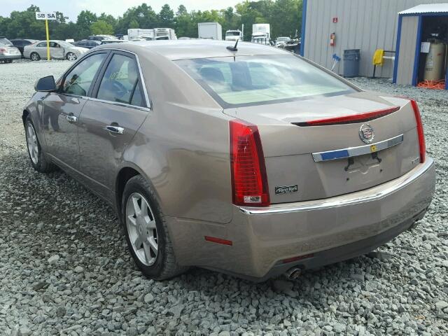 1G6DF577480156850 - 2008 CADILLAC CTS BROWN photo 3