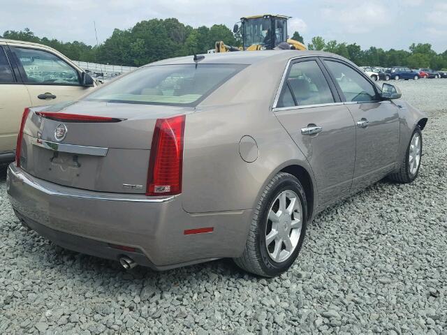 1G6DF577480156850 - 2008 CADILLAC CTS BROWN photo 4