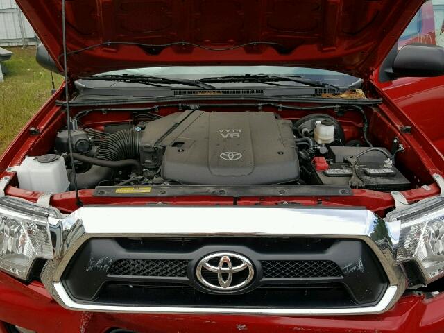 3TMMU4FN7FM074991 - 2015 TOYOTA TACOMA DOU RED photo 7