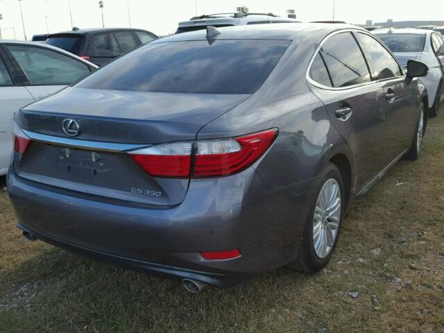 JTHBK1GG2F2172456 - 2015 LEXUS ES 350 GRAY photo 4