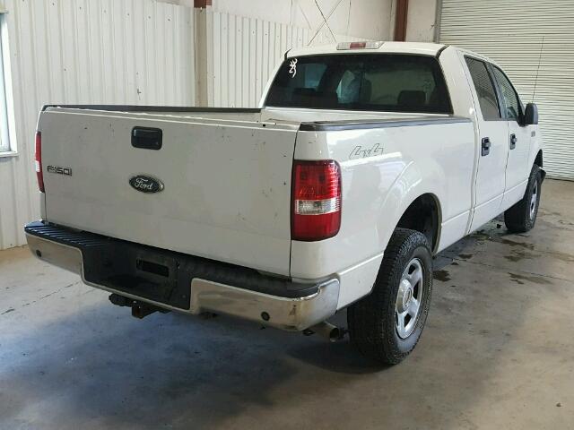 1FTPW14V38FB59693 - 2008 FORD F150 SUPER WHITE photo 4