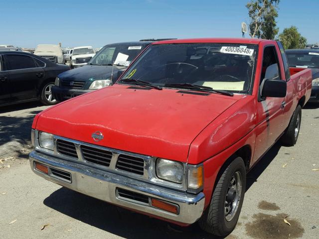 1N6SD16SXPC341388 - 1993 NISSAN TRUCK KING RED photo 2