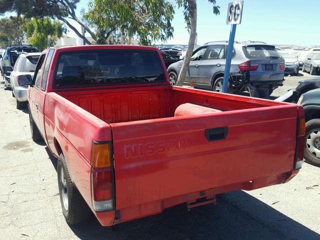 1N6SD16SXPC341388 - 1993 NISSAN TRUCK KING RED photo 3