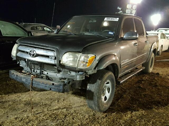 5TBDT44124S460677 - 2004 TOYOTA TUNDRA GRAY photo 2