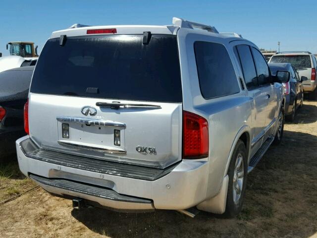 5N3AA08A56N804114 - 2006 INFINITI QX56 SILVER photo 4