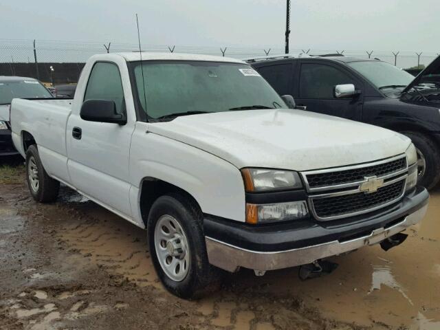 1GCEC14X06Z109895 - 2006 CHEVROLET SILVERADO WHITE photo 1