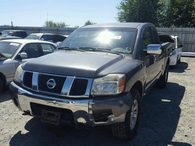 1N6AA06B44N501117 - 2004 NISSAN TITAN XE GRAY photo 2