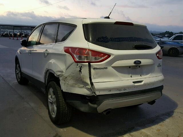 1FMCU0GX4EUB86156 - 2014 FORD ESCAPE SE WHITE photo 3