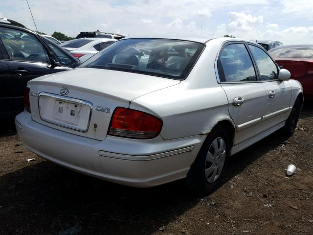 KMHWF25S93A718736 - 2003 HYUNDAI SONATA GL WHITE photo 4