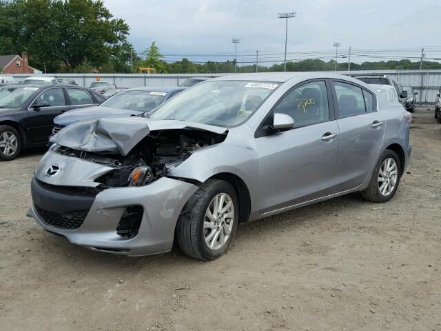 JM1BL1VP7D1826162 - 2013 MAZDA 3 I GRAY photo 2