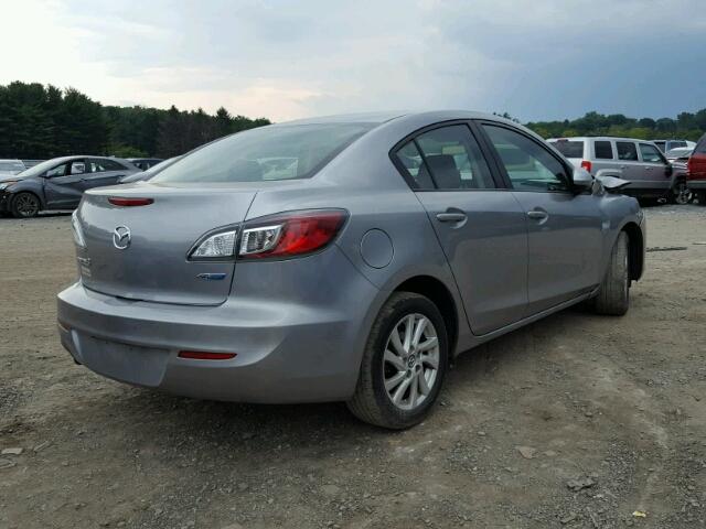 JM1BL1VP7D1826162 - 2013 MAZDA 3 I GRAY photo 4