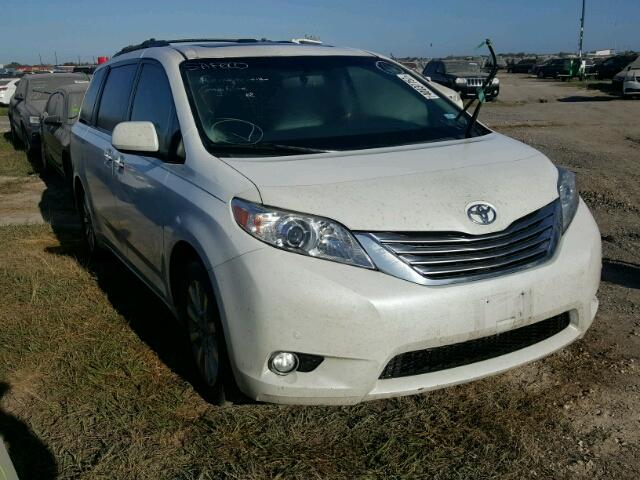 5TDYK3DC5BS097036 - 2011 TOYOTA SIENNA WHITE photo 1