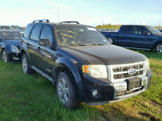 1FMCU041X8KE76627 - 2008 FORD ESCAPE LIM BLACK photo 1