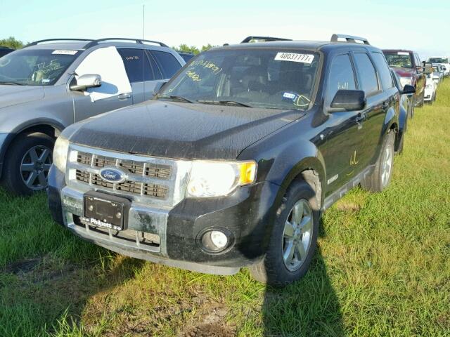 1FMCU041X8KE76627 - 2008 FORD ESCAPE LIM BLACK photo 2