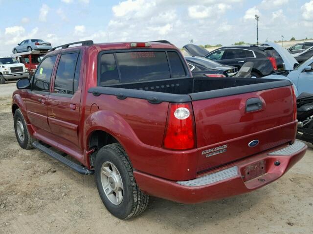 1FMZU67K64UA23623 - 2004 FORD EXPLORER S RED photo 3