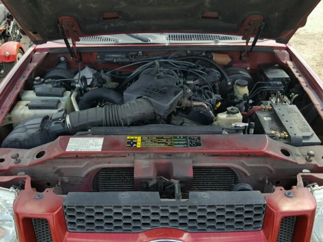 1FMZU67K64UA23623 - 2004 FORD EXPLORER S RED photo 7