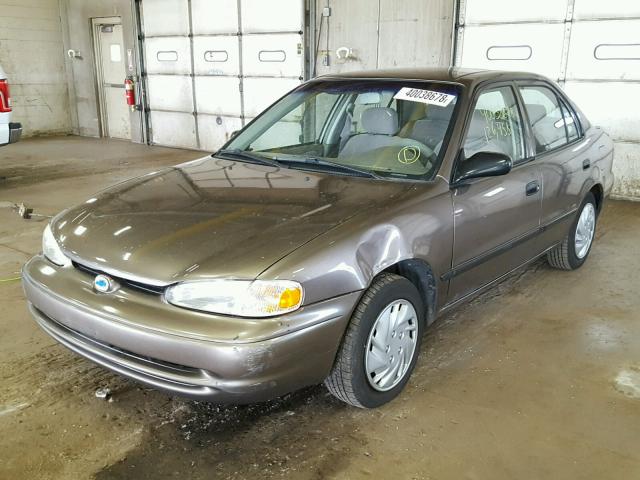 1Y1SK5287XZ410671 - 1999 CHEVROLET GEO PRIZM 金色 照片 2
