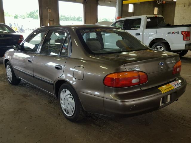 1Y1SK5287XZ410671 - 1999 CHEVROLET GEO PRIZM 金色 照片 3