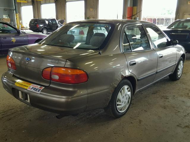 1Y1SK5287XZ410671 - 1999 CHEVROLET GEO PRIZM 金色 照片 4