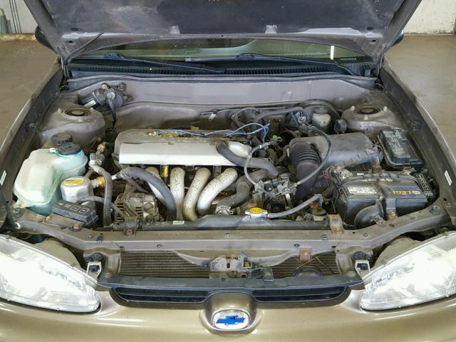 1Y1SK5287XZ410671 - 1999 CHEVROLET GEO PRIZM 金色 照片 7