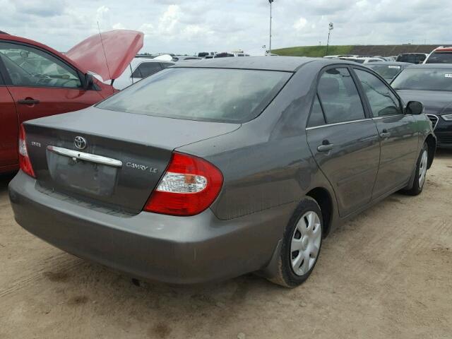 4T1BE32K43U676065 - 2003 TOYOTA CAMRY GRAY photo 4