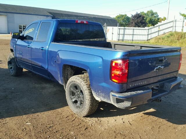 1GCVKREC2GZ255522 - 2016 CHEVROLET SILVERADO BLUE photo 3