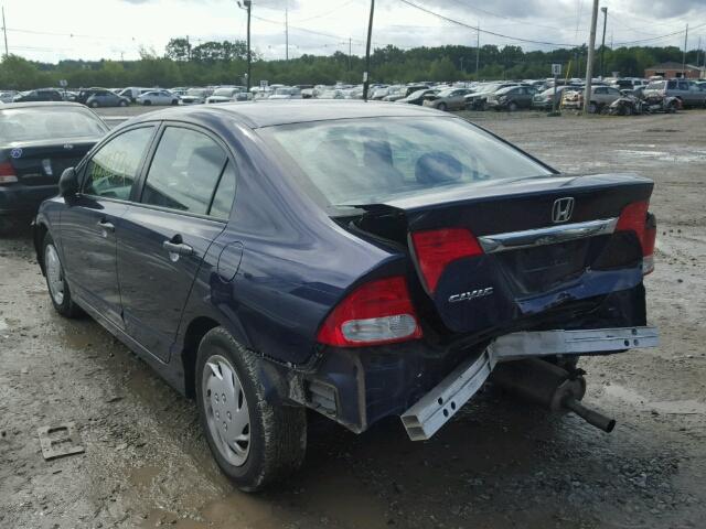 2HGFA1F36AH558383 - 2010 HONDA CIVIC VP BLUE photo 3