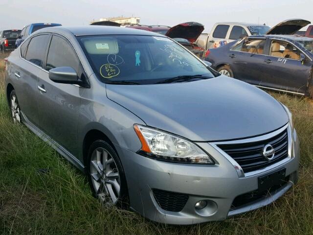 3N1AB7AP7DL793344 - 2013 NISSAN SENTRA SILVER photo 1