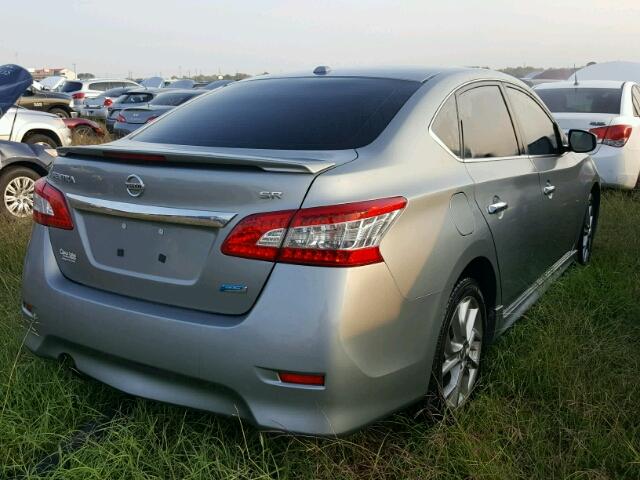 3N1AB7AP7DL793344 - 2013 NISSAN SENTRA SILVER photo 4