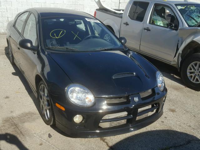 1B3ES66SX4D553816 - 2004 DODGE NEON SRT-4 BLACK photo 1