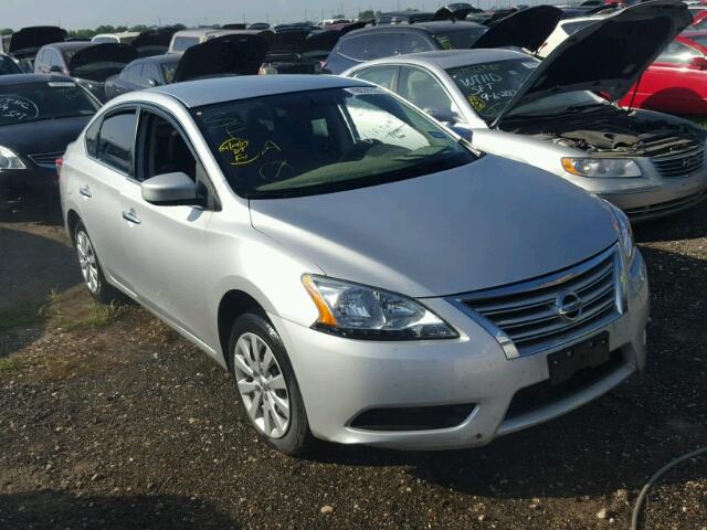 3N1AB7AP5EY202772 - 2014 NISSAN SENTRA S SILVER photo 1