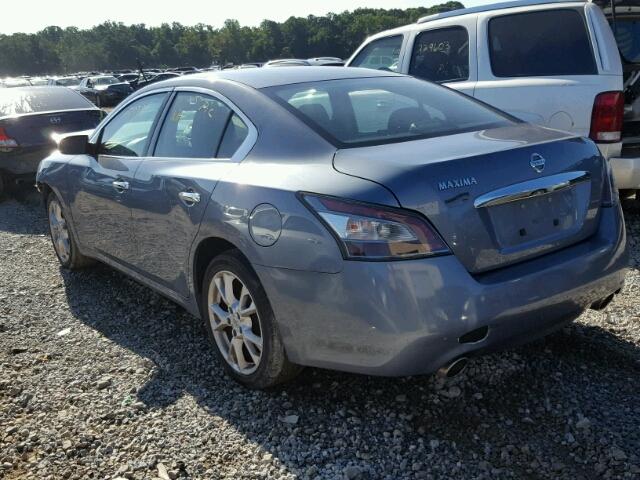 1N4AA5AP4CC816390 - 2012 NISSAN MAXIMA BLUE photo 3