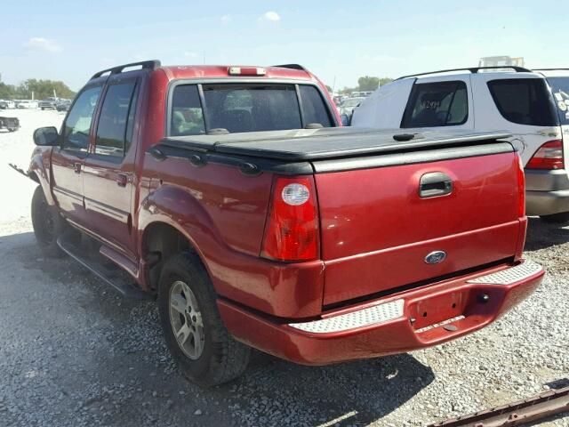 1FMZU67K75UA59483 - 2005 FORD EXPLORER S MAROON photo 3